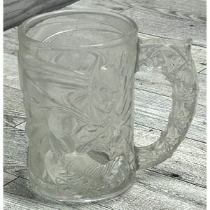 Vintage‎ McDonald's Batman Forever Collectors Glass 4" Cup Mug 1995 DC Comics